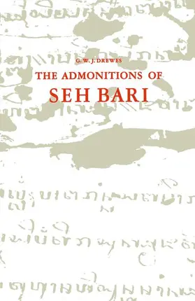 Drewes |  The Admonitions of Seh Bari | Buch |  Sack Fachmedien