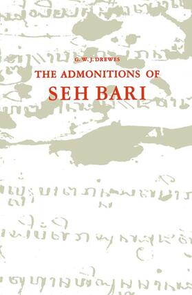 Drewes | The Admonitions of Seh Bari | Buch | 978-94-015-0347-1 | sack.de