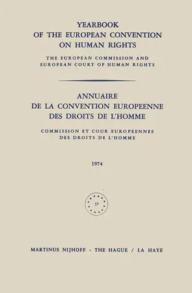  Yearbook of the European Convention on Human Rights / Annuaire de la Convention Europeenne des Droits de l'Homme | Buch |  Sack Fachmedien