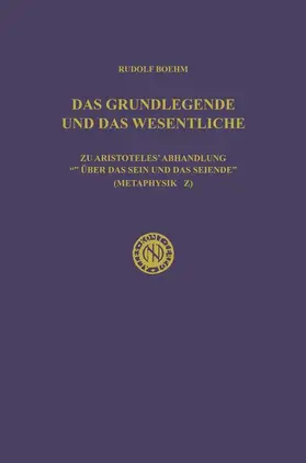 Boehm |  Das Grundlegende und das Wesentliche | Buch |  Sack Fachmedien