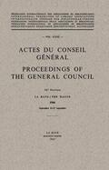 Thompson / Randall |  Actes du Conseil Général / Proceedings of the General Council | Buch |  Sack Fachmedien