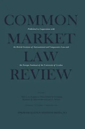 Kapteyn / Ehlermann / Simmonds |  Common Market Law Review | eBook | Sack Fachmedien