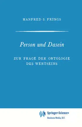 Frings |  Person und Dasein | eBook | Sack Fachmedien