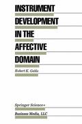 Gable |  Instrument Development in the Affective Domain | Buch |  Sack Fachmedien