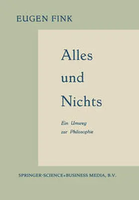 Fink |  Alles und Nichts | eBook | Sack Fachmedien