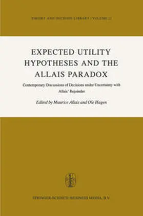 Allais / Hagen | Expected Utility Hypotheses and the Allais Paradox | E-Book | sack.de