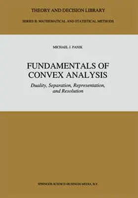 Panik | Fundamentals of Convex Analysis | E-Book | sack.de