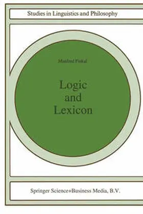 Pinkal | Logic and Lexicon | E-Book | www.sack.de