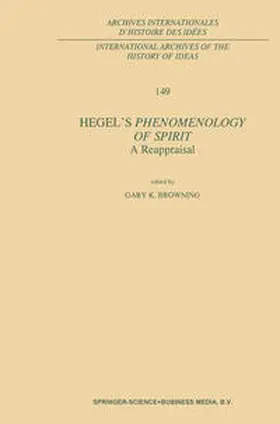 Browning |  Hegel’s Phenomenology of Spirit: A Reappraisal | eBook | Sack Fachmedien