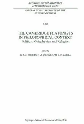 Rogers / Vienne / Zarka | The Cambridge Platonists in Philosophical Context | E-Book | www.sack.de