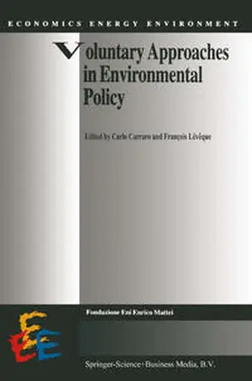 Carraro / Lévêque | Voluntary Approaches in Environmental Policy | E-Book | sack.de