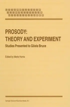 Horne | Prosody: Theory and Experiment | E-Book | sack.de