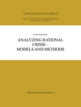 Dahlbäck | Analyzing Rational Crime — Models and Methods | E-Book | sack.de