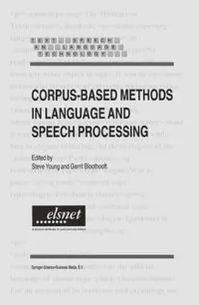 Young / Bloothooft |  Corpus-Based Methods in Language and Speech Processing | eBook | Sack Fachmedien