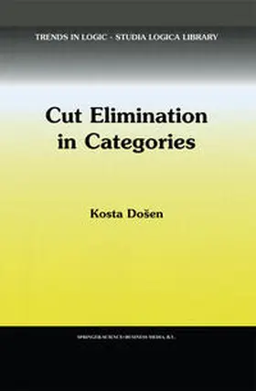 Dosen | Cut Elimination in Categories | E-Book | www.sack.de