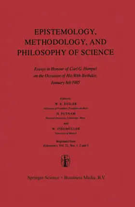 Essler / Putnam / Stegmüller | Epistemology, Methodology, and Philosophy of Science | E-Book | www.sack.de