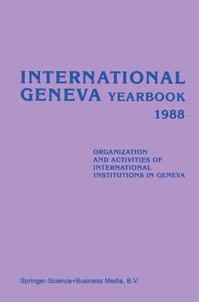 Dembinski |  International Geneva Yearbook 1988 | Buch |  Sack Fachmedien