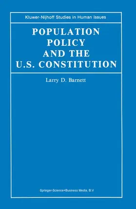Barnett |  Population Policy and the U.S. Constitution | Buch |  Sack Fachmedien