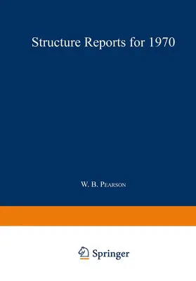 Trotter / Pearson |  Structure Reports for 1970 | Buch |  Sack Fachmedien