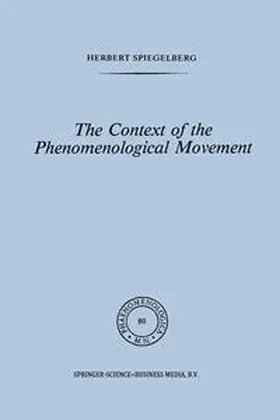 Spiegelberg | The Context of the Phenomenological Movement | E-Book | www.sack.de