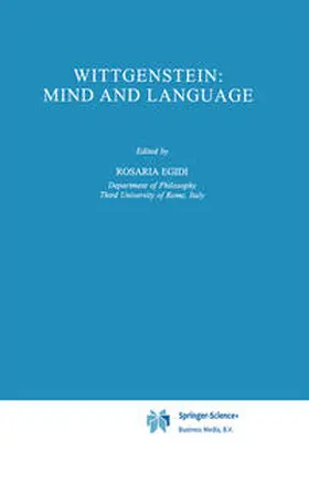 Egidi |  Wittgenstein: Mind and Language | eBook | Sack Fachmedien