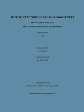  World Directory of Crystallographers | eBook | Sack Fachmedien