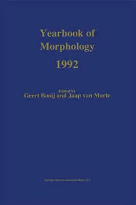 Booij / van Marle | Yearbook of Morphology 1992 | E-Book | www.sack.de