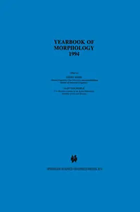 Booij / van Marle | Yearbook of Morphology 1994 | E-Book | sack.de