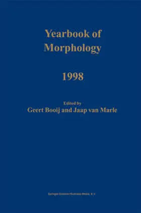 Booij / van Marle |  Yearbook of Morphology 1998 | eBook | Sack Fachmedien