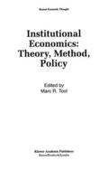 Tool |  Institutional Economics: Theory, Method, Policy | Buch |  Sack Fachmedien