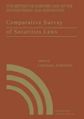  Comparative Survey of Securities Laws | Buch |  Sack Fachmedien