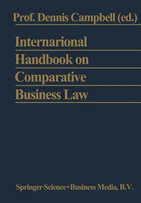 Campbell |  International Handbook on Comparative Business Law | Buch |  Sack Fachmedien
