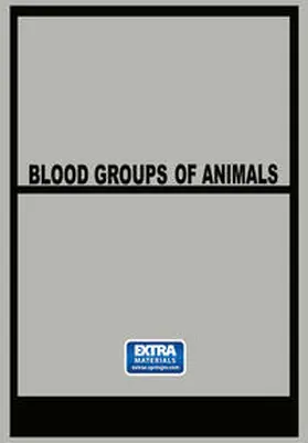 Matousek | Blood Groups of Animals | E-Book | www.sack.de