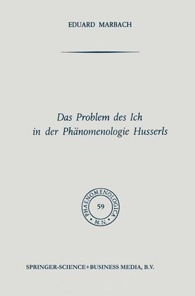 Marbach |  Das Problem des Ich in der Phänomenologie Husserls | Buch |  Sack Fachmedien