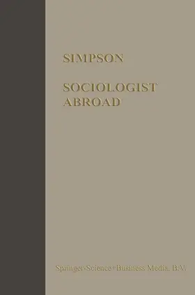 Simpson |  Sociologist Abroad | Buch |  Sack Fachmedien