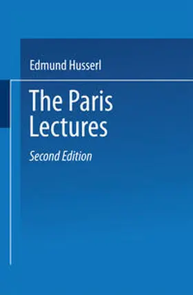 Husserl / Koestenbaum |  The Paris Lectures | eBook | Sack Fachmedien