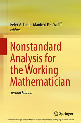 Loeb / Wolff | Nonstandard Analysis for the Working Mathematician | E-Book | sack.de