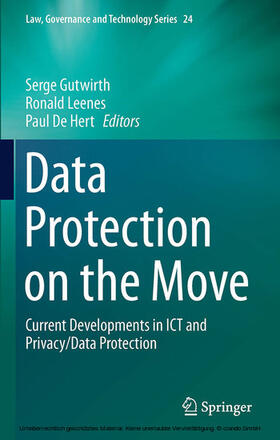 Gutwirth / Leenes / De Hert | Data Protection on the Move | E-Book | sack.de