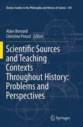 Proust / Bernard |  Scientific Sources and Teaching Contexts Throughout History: Problems and Perspectives | Buch |  Sack Fachmedien