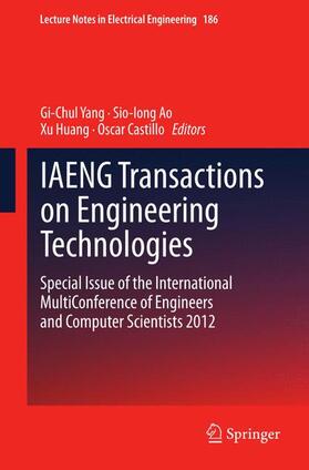 Yang / Castillo / Ao |  IAENG Transactions on Engineering Technologies | Buch |  Sack Fachmedien