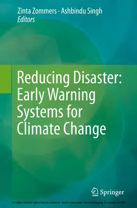 Singh / Zommers |  Reducing Disaster: Early Warning Systems For Climate Change | eBook | Sack Fachmedien