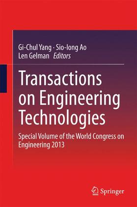 Yang / Gelman / Ao |  Transactions on Engineering Technologies | Buch |  Sack Fachmedien