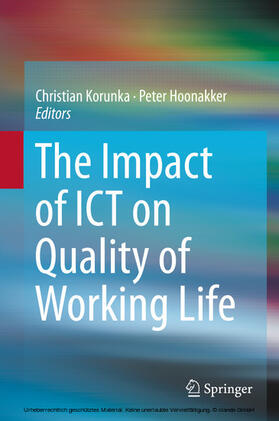 Korunka / Hoonakker | The Impact of ICT on Quality of Working Life | E-Book | sack.de