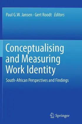 Jansen / Roodt |  Conceptualising and Measuring Work Identity | Buch |  Sack Fachmedien