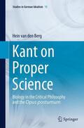 van den Berg |  Kant on Proper Science | Buch |  Sack Fachmedien