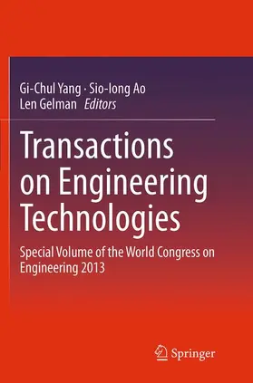Yang / Gelman / Ao | Transactions on Engineering Technologies | Buch | 978-94-024-0314-5 | sack.de