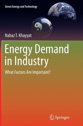Khayyat |  Energy Demand in Industry | Buch |  Sack Fachmedien
