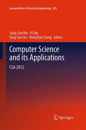 Yeo / Chang / Pan |  Computer Science and its Applications | Buch |  Sack Fachmedien