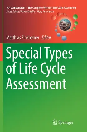 Finkbeiner |  Special Types of Life Cycle Assessment | Buch |  Sack Fachmedien