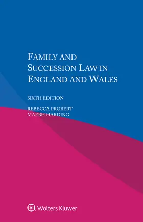 Probert |  Family and Succession Law in England and Wales | Buch |  Sack Fachmedien